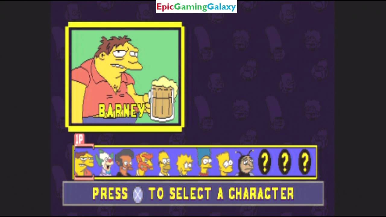 The Simpsons Wrestling All Characters